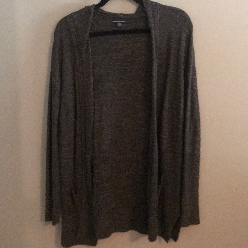 american eagle cardigan w hood